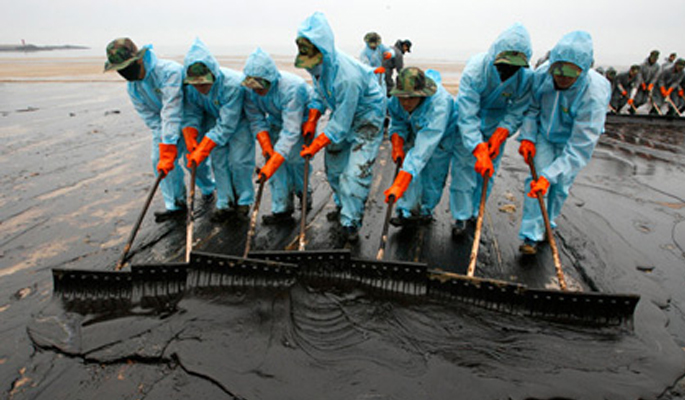 Lancashire Oil Spill Clean Up